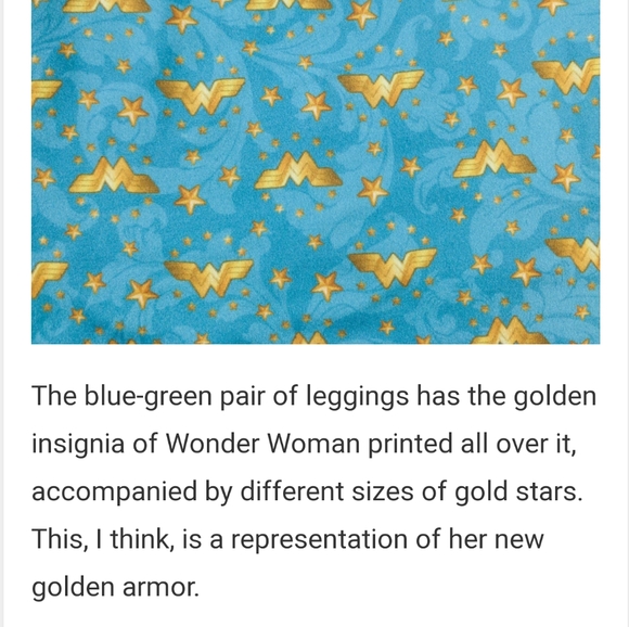 Loot Crate Wonder Woman Leggings BRAND NEW - Picture 2 of 2